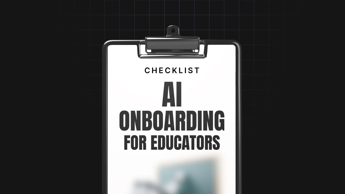 AI Onboarding for Educators Checklist