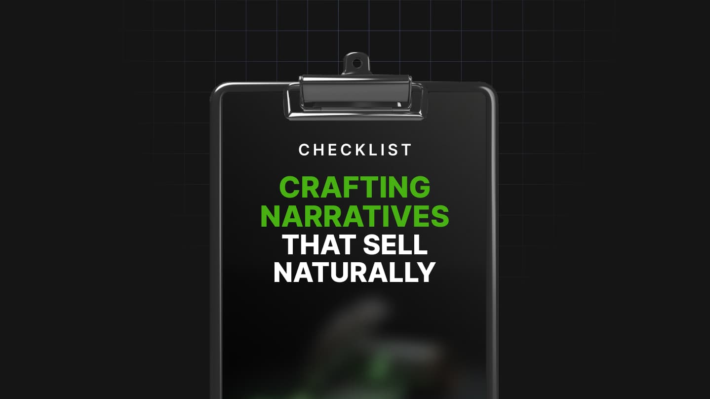 Crafting Narratives That Sell Naturally Checklist